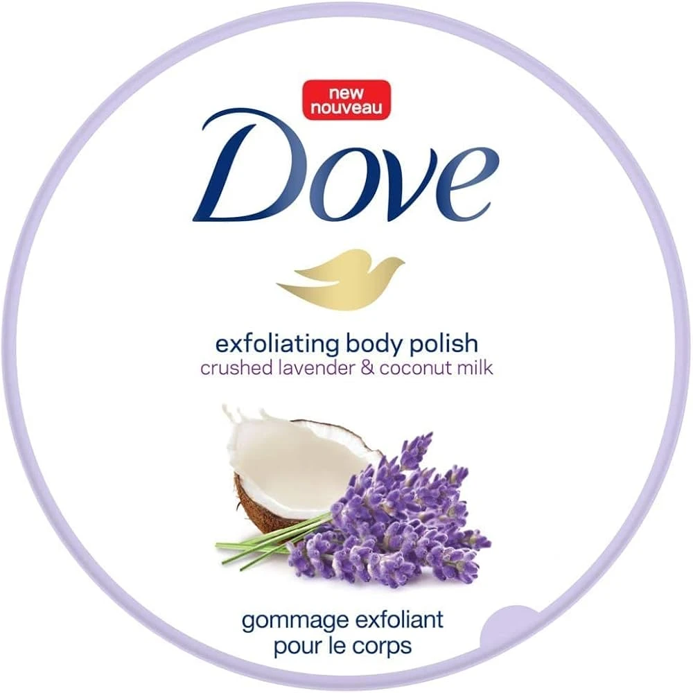 Dove Exfoliating Body Polish Crushed Lavender & Coconut Milk Cream 298g
