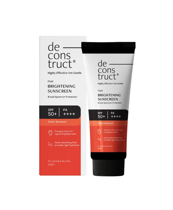 Deconstruct Fluid Brightening Sunscreen with spf 50+ - 50gm