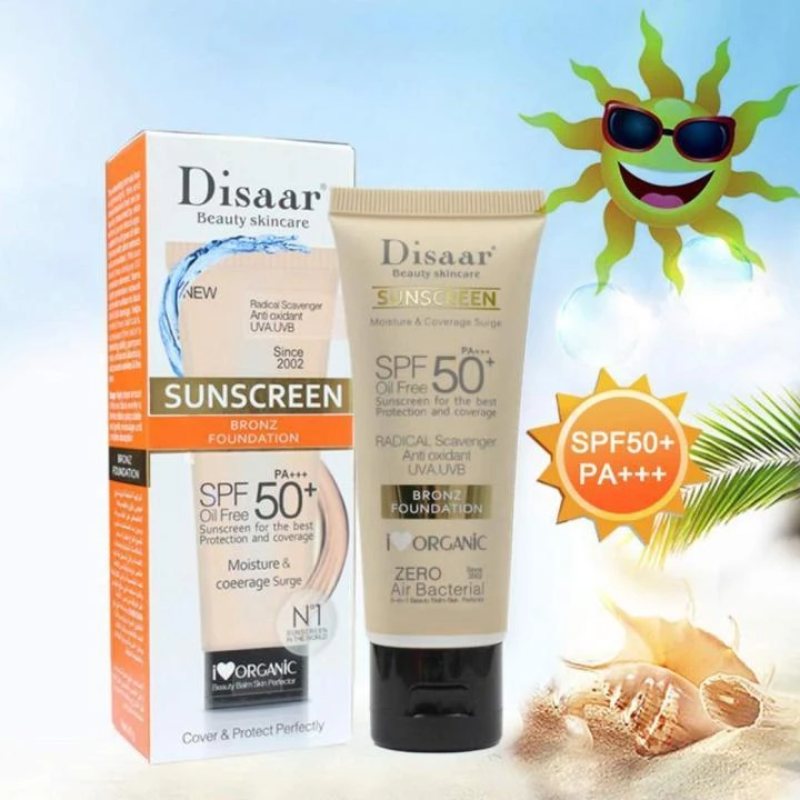Disaar Oil Free Sunscreen Bronz Foundation SPF50+ PA+++