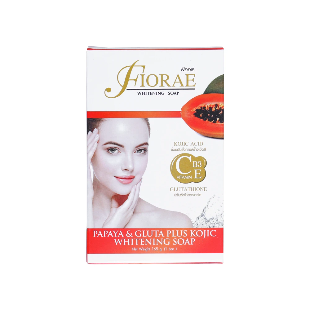Fiorae Papaya & Gluta Plus Kojic Whitening Soap - 165gm