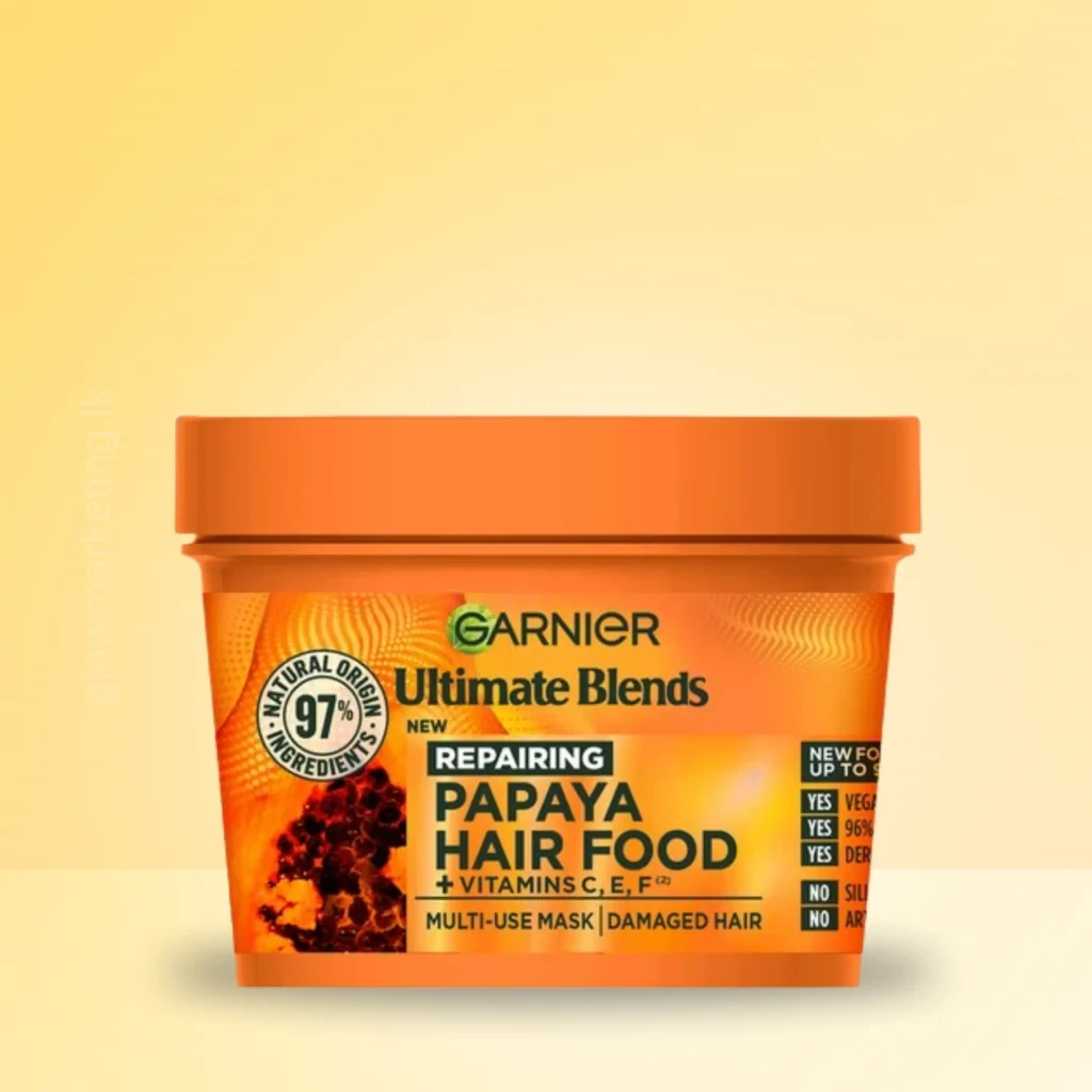 Garnier Ultimate Blends Hair Food Papaya 3 in 1 Damaged Hair Mask Treatment - 400ml