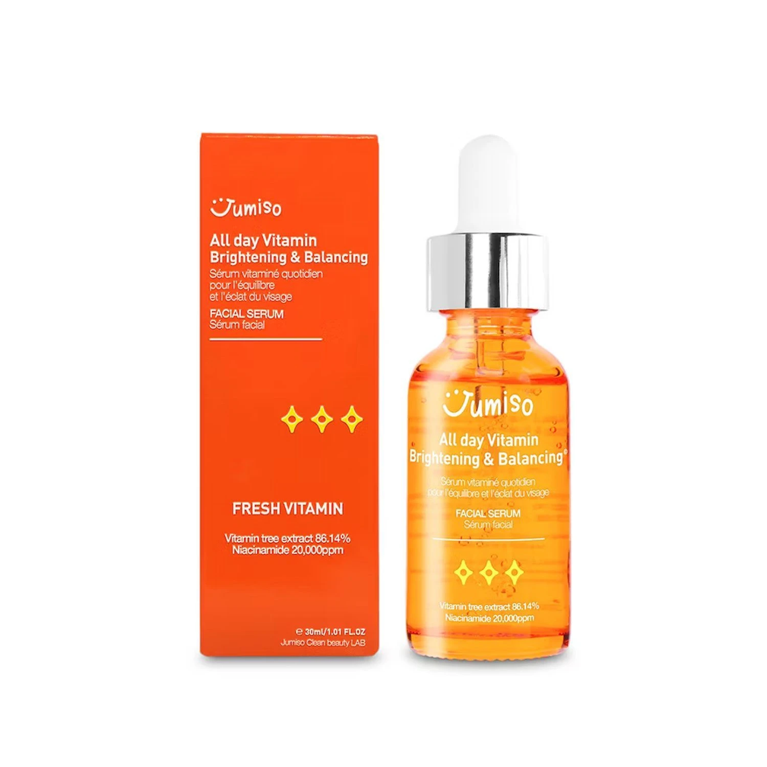 Jumiso All day vitamin brightening and balancing facial serum 30ml