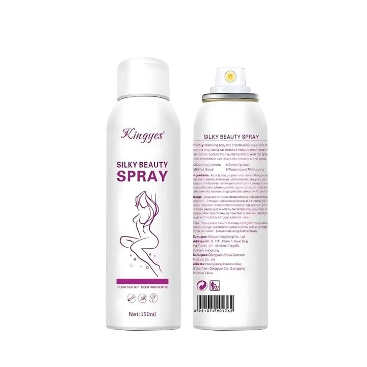 Kingyes Silky Beauty Spray Quick and Painless Hair Removal Spray Foam 150ml