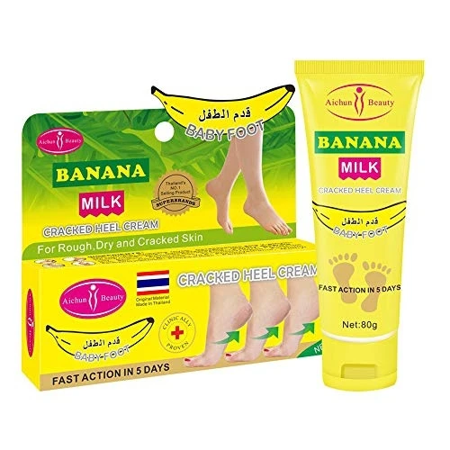 AICHUN BEAUTY Cracked Heel Cream Foot Care Banana Milk Cream Rough Dry Skin Baby Foot