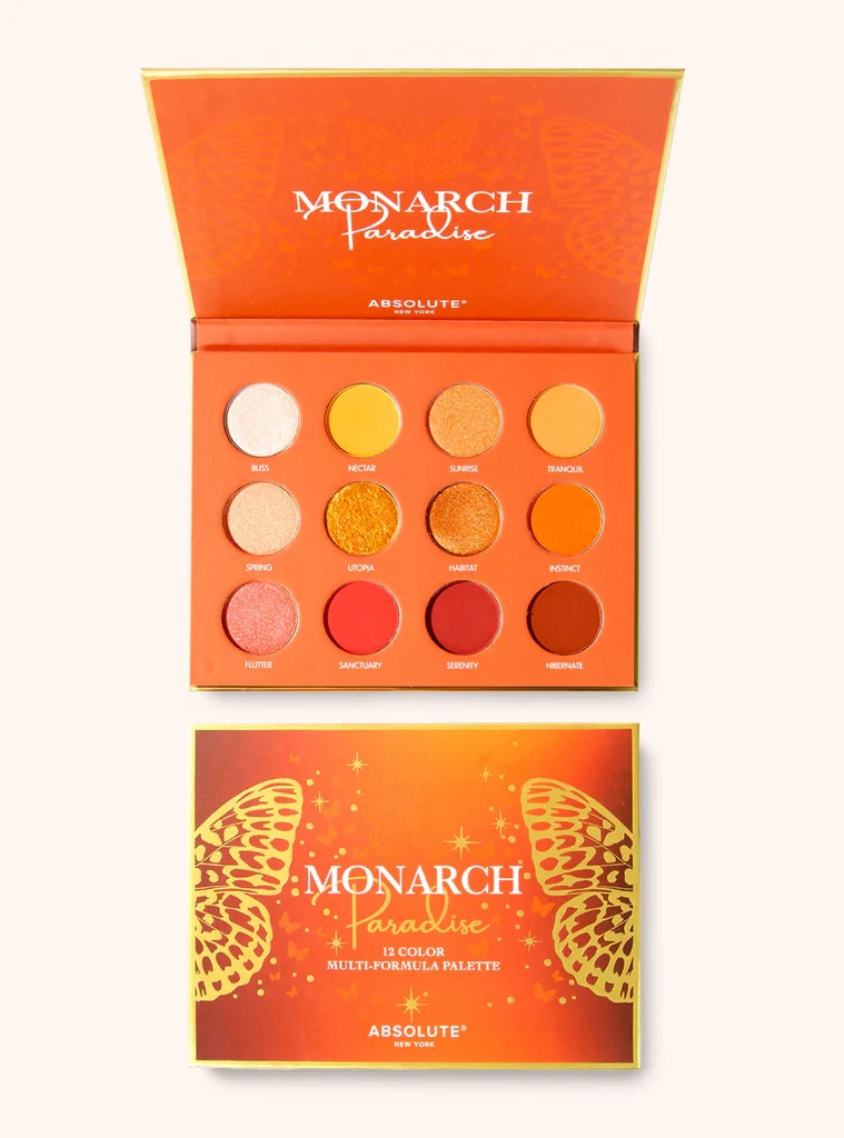 Absolute New York Monarch Paradise 12 Color Multi Formula Eyeshadow Palette