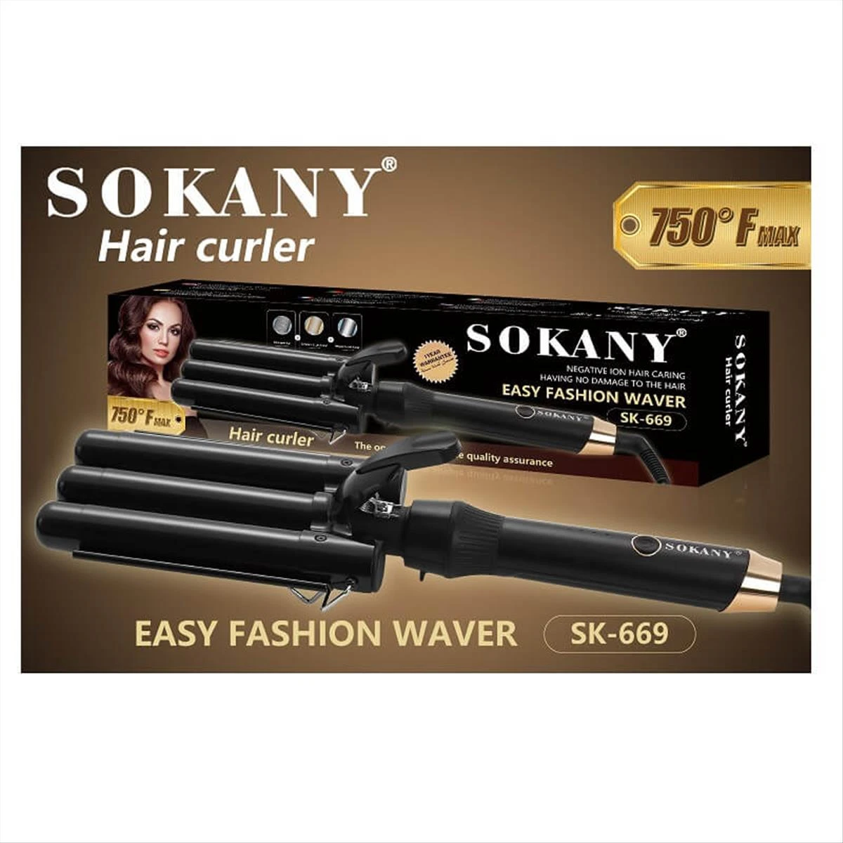 SOKANY SK-669 Hair Curler | Easy Fashion Waver | 130W