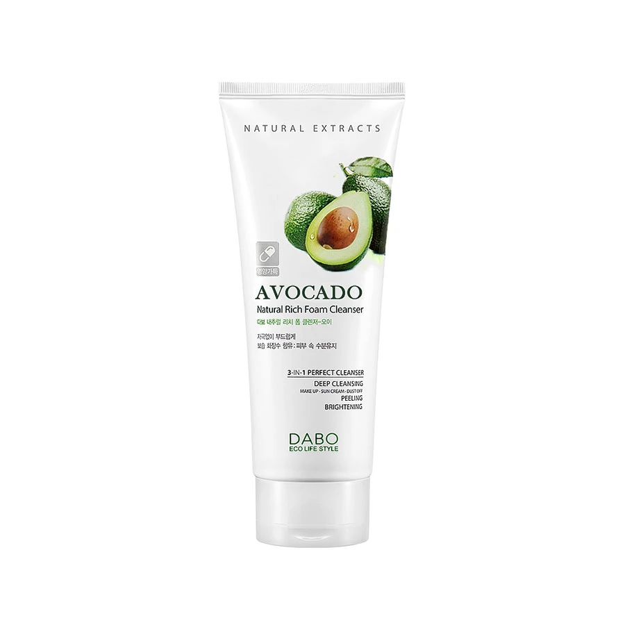 Dabo Natural Rich Foam Cleanser Avocado 180ml