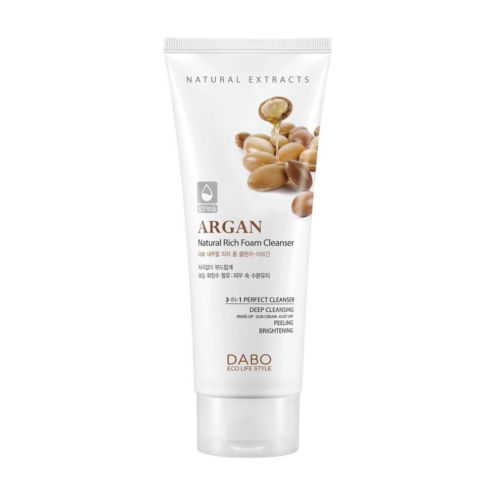 Dabo Argan Natural Rich Foam Cleanser 180ml